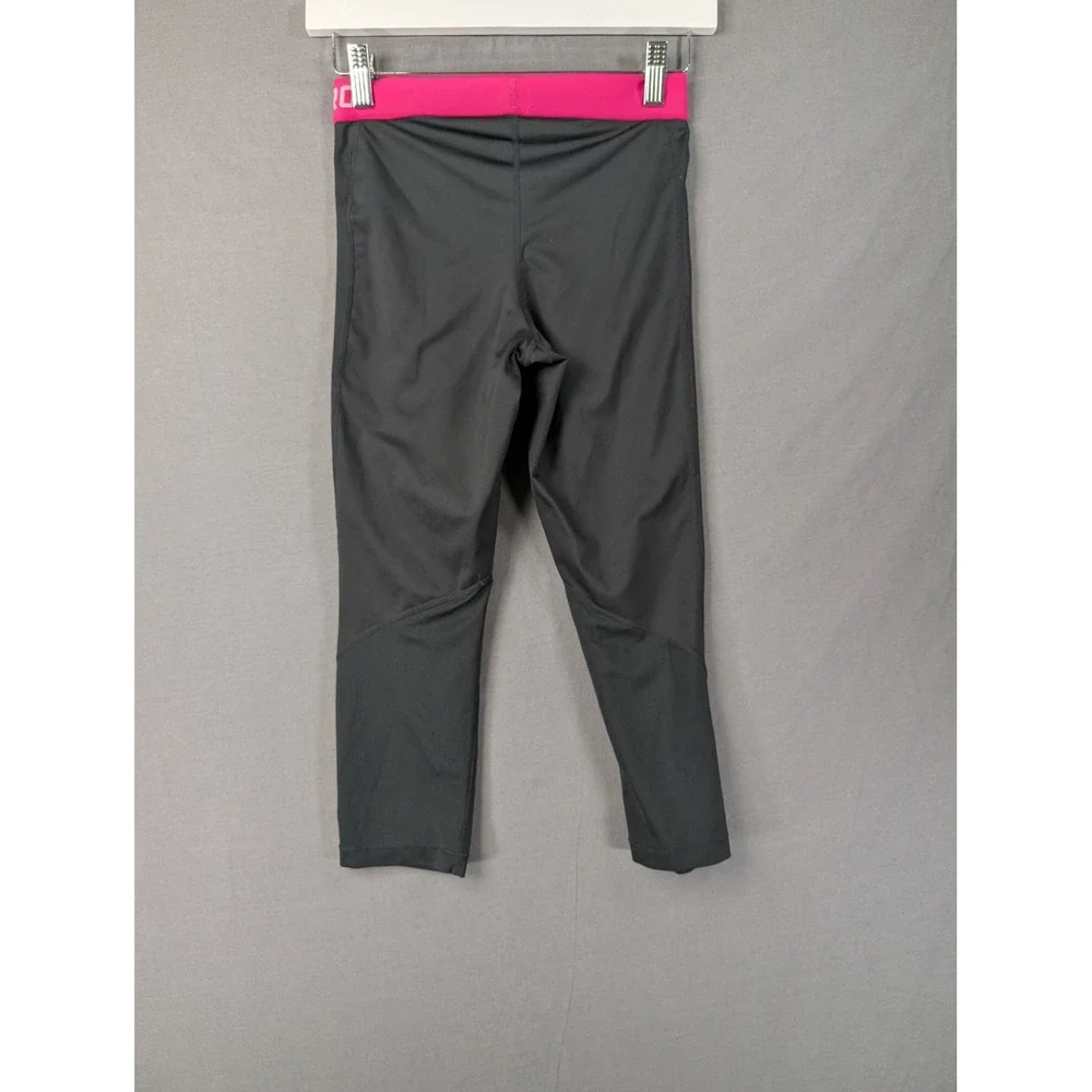 Nike Pro Dri-FIT Girls Capri Leggings‎ Gray Pink 725468-011 Size S